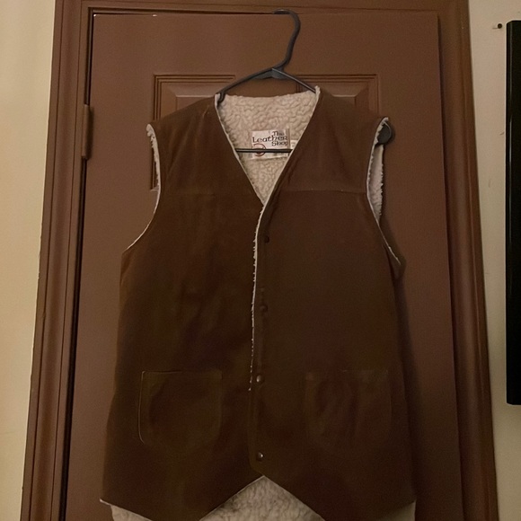 Leather shop vest by sears - Picture 1 of 2